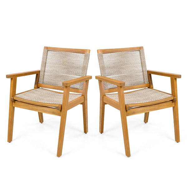 Outdoor Rope Dining Chair (Set of 2)
