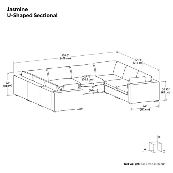 Jasmine - Handcrafted Sectional Sofa