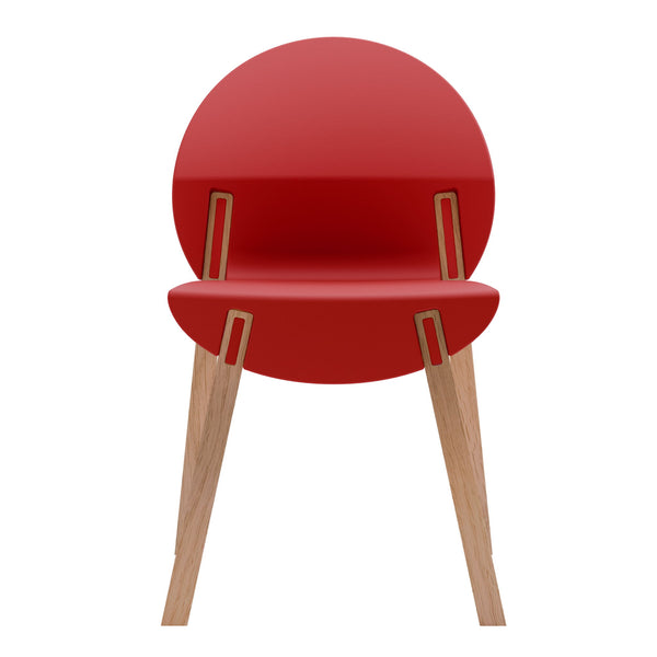4 Piece Set Of Single Chairs With A Design Combining Modern And Traditional Elements