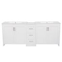 Double Sink Bathroom Vanity With Quartz Countertop