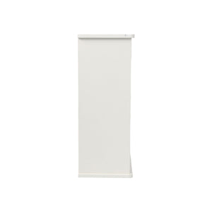 Louvered Double Door Wall Mounted Bathroom Cabinet - White
