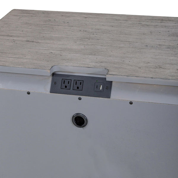 Big Valley - 2 Drawer Night Stand w/ Charging Station