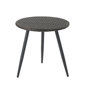 Kenneth - 3 Pieces Chat Set Outdoor Furniture - Brown Multi