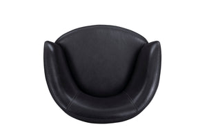 Barolo - 100% Italian Leather Swivel Club Chair (Set of 2)