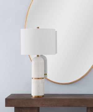 Wake - Table Lamp - White / Brass