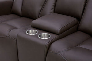 Maveric - Power Zero Gravity Console Loveseat P3 - Bette Coffee