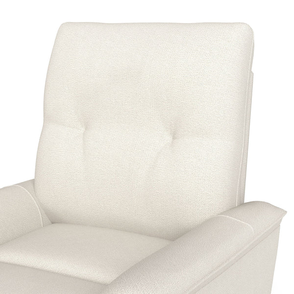 270° Power Swivel Rocker Recliner Chair With Phone Holder, Electric Glider Reclining Sofa With USB Ports For Living Room Bedroom - Beige