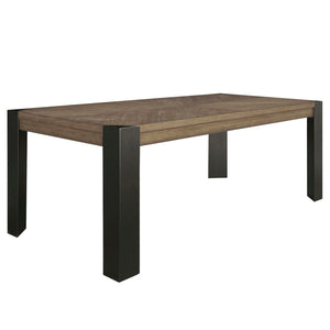 Cedar Fork - Dining Table With 6 Ladderback Chairs - Smoked Arabica