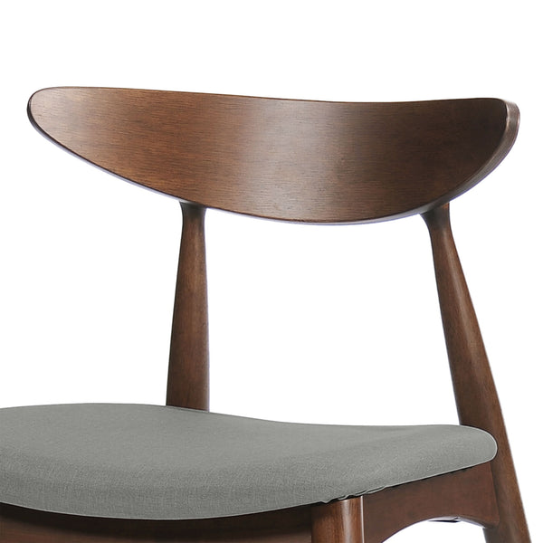 Retro Dining Chairs With Ergonomic Back (Set of 2)