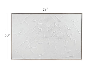 Paradisio Framed Canvas - White
