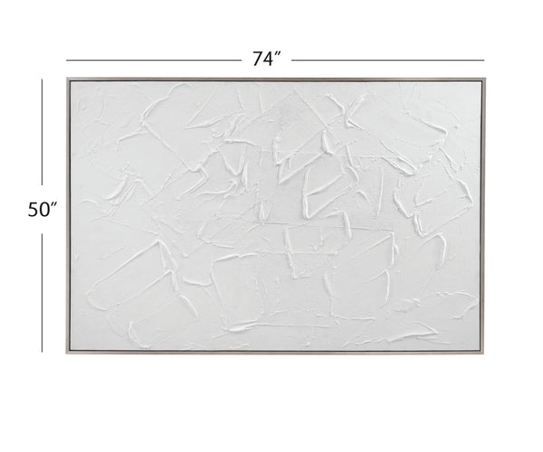 Paradisio Framed Canvas - White