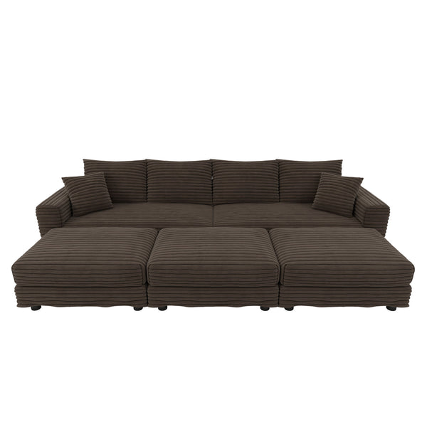 Modern Comfy Upholstered Sofa Cloud Couch & Deep Seat Couches
