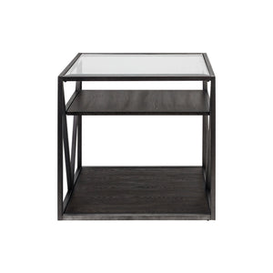 Arista - 3 Piece Table Set (1 Cocktail 2 End Tables) - Cobblestone Brown / Gray Dusty