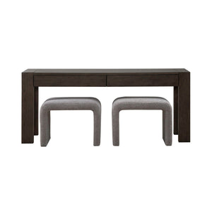 Cascade Falls - 3 Piece Set - Satin Espresso / Gray