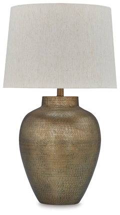 Madney - Metal Table Lamp - Antique Gold Finish