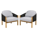 Grotta - Outdoor Wood Club Chair (Set of 2)