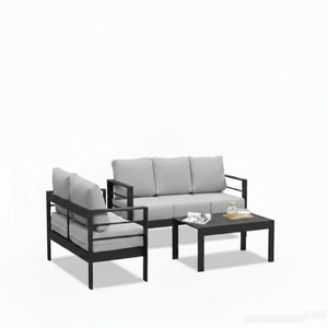 Outdoor Patio Set, All-Weather With Thick Cushions