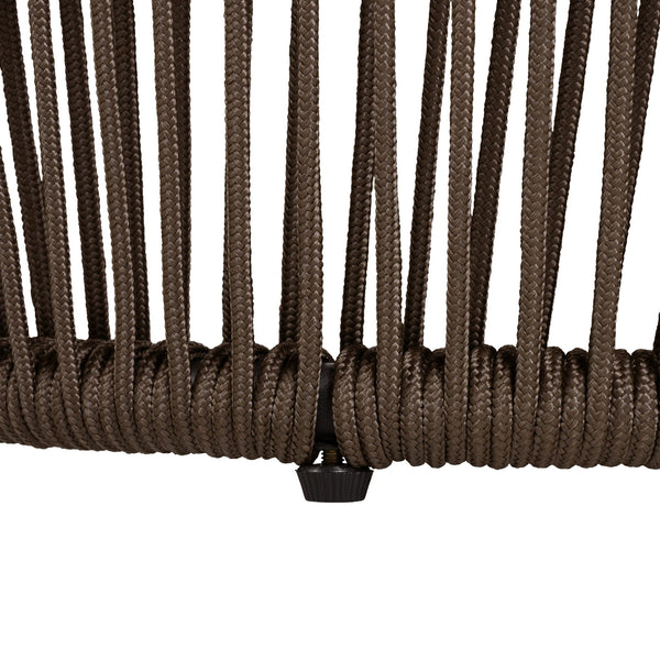Round Side Table With Rope Frame