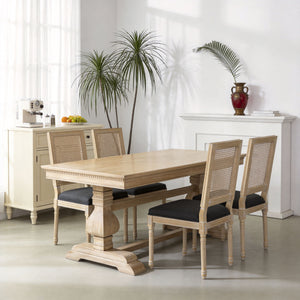 Dining Chairs With Square Back (Set of 2)