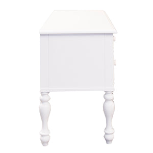 Summer House - Wood Vanity Desk - Oyster White