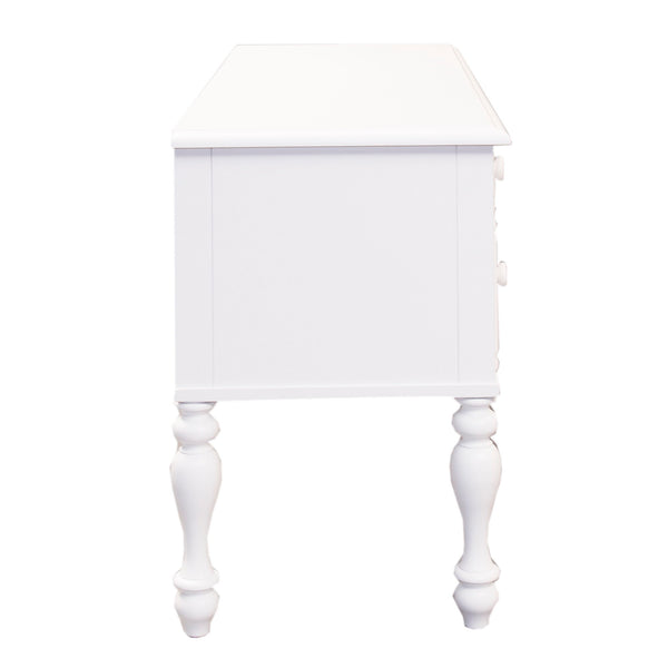 Summer House - Wood Vanity Desk - Oyster White