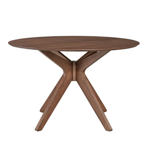 Space Savers - 5 Piece Pedestal Table Set - Walnut