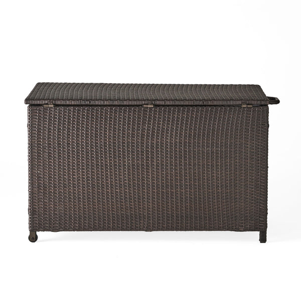 Blake - Wicker Cushion Box - Brown Multi