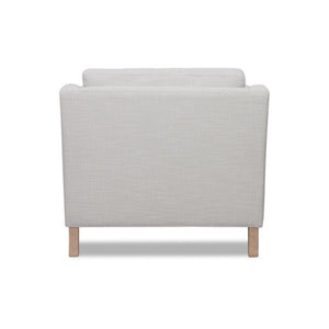 Chair With High Track Arms - Beige