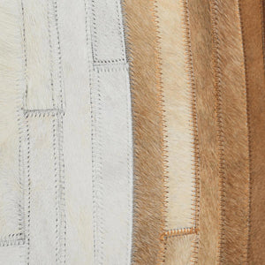 Meru - 20" x 20" Hide Pillow - Tan Multi