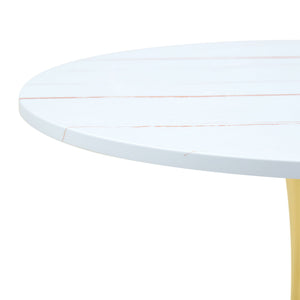 Round Dining Table & Thickened Top For Kitchen