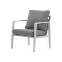 Modern Lounge Chair With Rope Accents And Cushions
