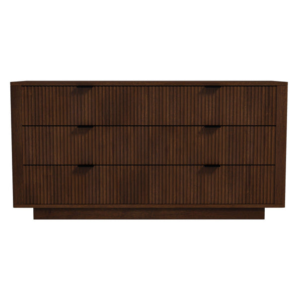 Lola - Dresser With 6 Drawers - Dark Brown