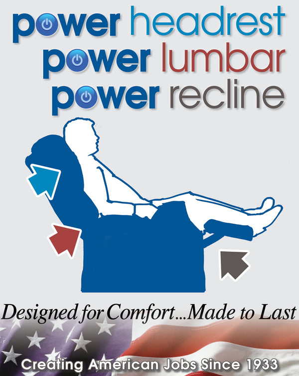 Flynn - Power Lay Flat Reclining Sofa Power Adjustable Headrest & Lumbar And Dual Heat & Massage - Fig