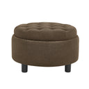 Storage Round Footstool Table Ottoman