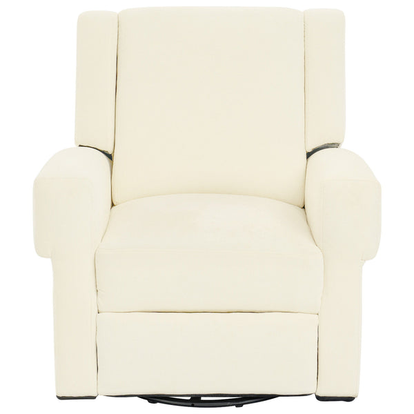 Manual Recliner Chair With Swivel Rocker Function, Dual Recline Angles
