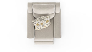 Micah - Power Headrest Power Deep Seat Lay Flat Recliner - Oatmeal