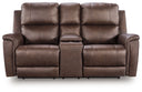 Bleckley - Power Reclining Loveseat With Console / Adjustable Headrest
