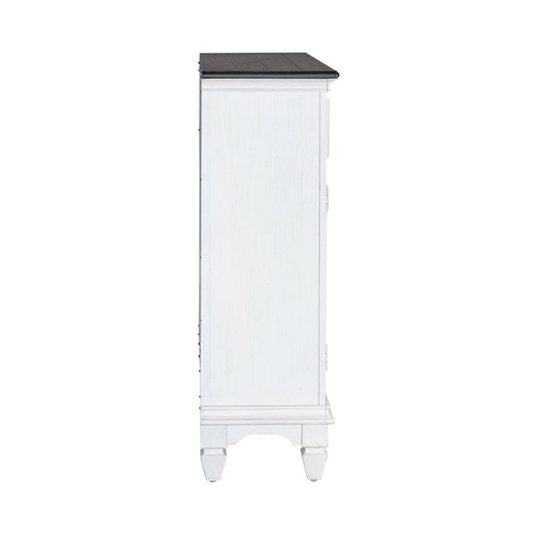 Allyson Park - Accent Hall Console - Wirebrushed White / Charcoal