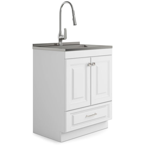 Lawrence - Laundry Cabinet With Faucet And Stainless Steel Sink