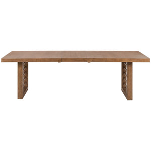 Shaker Lakes - Double Pedestal Table Set - Harvest Brown