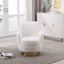Teddy Swivel Barrel Chair, Swivel Accent Chairs Armchair For Living Room