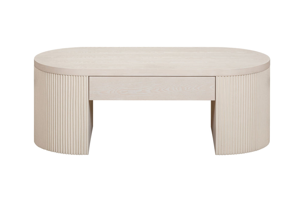 Lena - Coffee Table - Washed White Oak