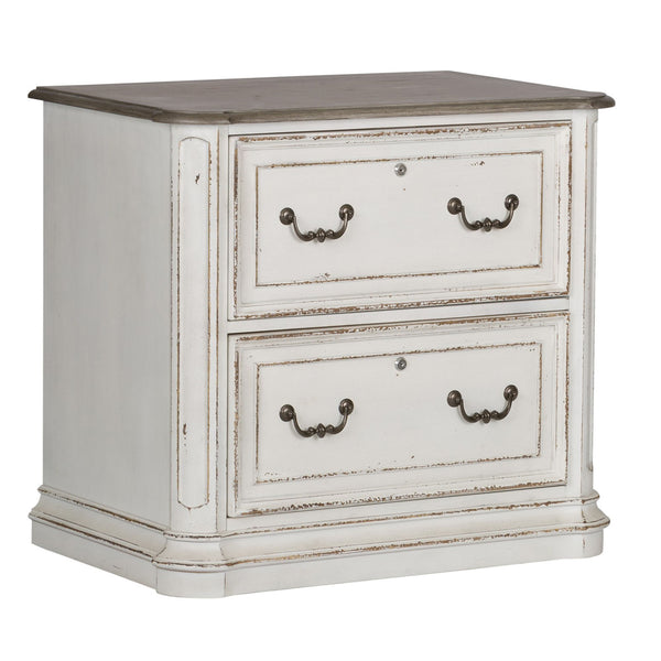 Magnolia Manor - Jr Executive Media Lateral File - Antique White