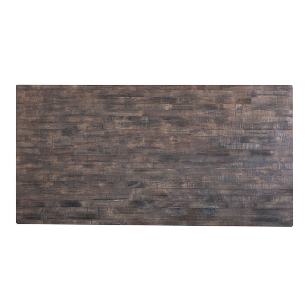Farmhouse - Fixed Top Trestle Table - Two Tone White / Wood Tone