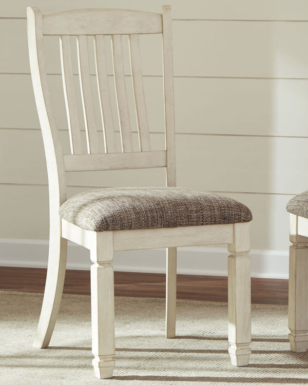 Bolanburg - Dining UPH Side Chair (Set of 2) - Rake Back - Brown / Beige