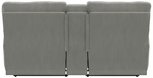 Renaldo - Power Console Loveseat With Zero Gravity Recline - Stone