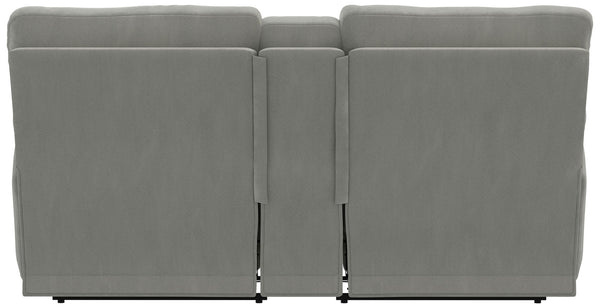 Renaldo - Power Console Loveseat With Zero Gravity Recline - Stone