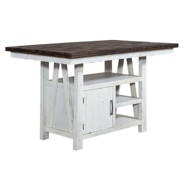 Farmhouse - Gathering Table - Two Tone White / Wood Tone