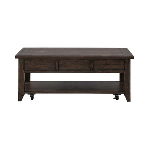 Paradise Valley - Lift Top Cocktail Table - Saddle Brown