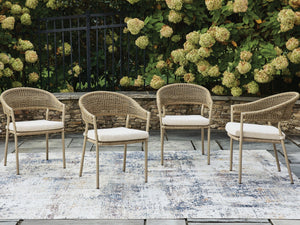 Orchard Beach - Arm Chair With Cushion (Set of 4) - Beige